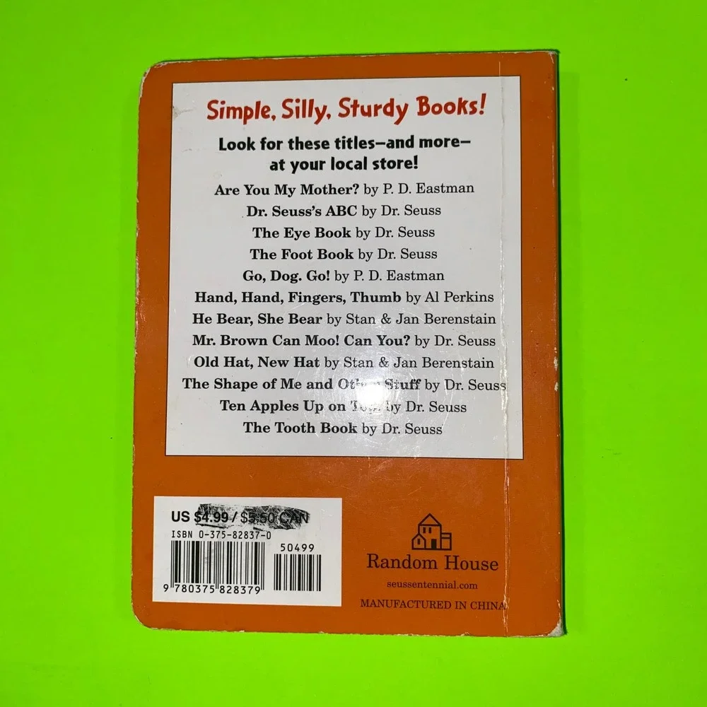 Dr Seuss Board Books Hop on Pop Mr Brown Can Moo Can You 2 Book Set Random House